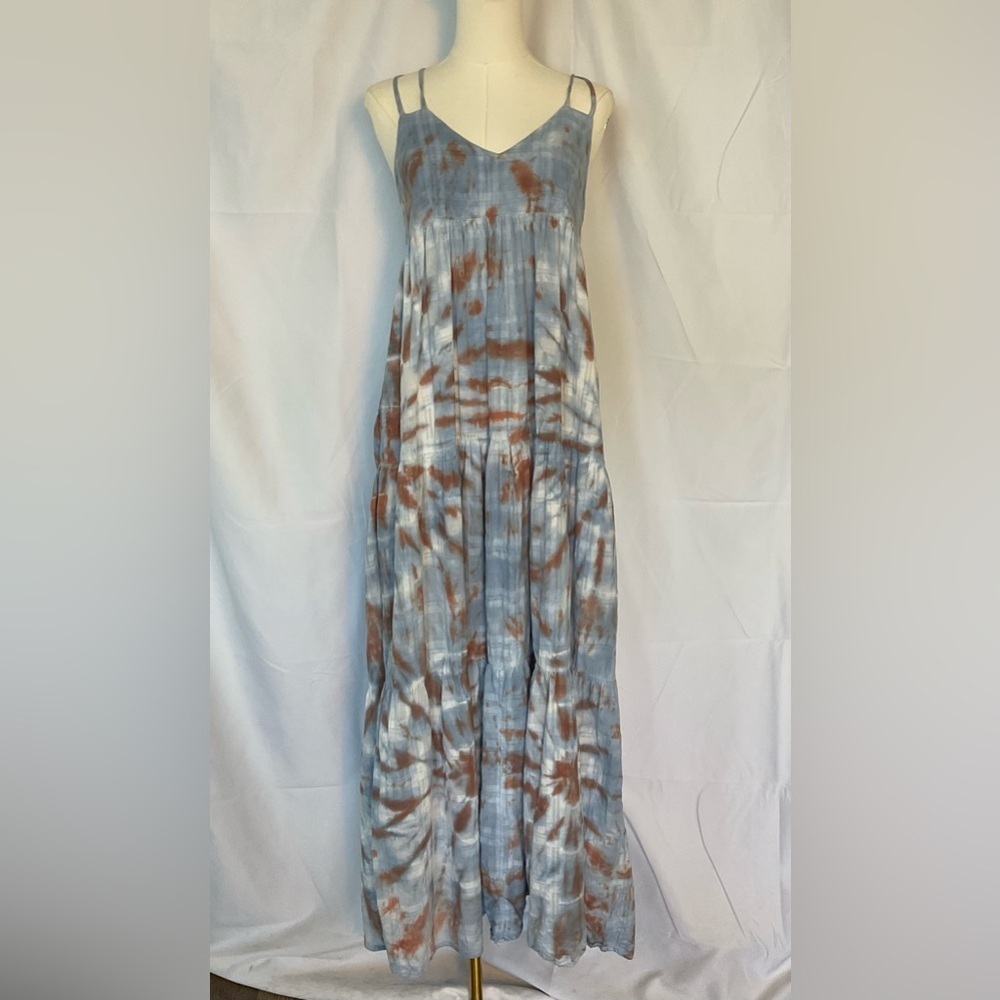Young Fabulous & Broke Patio Poplin Tie Dye Maxi Size M